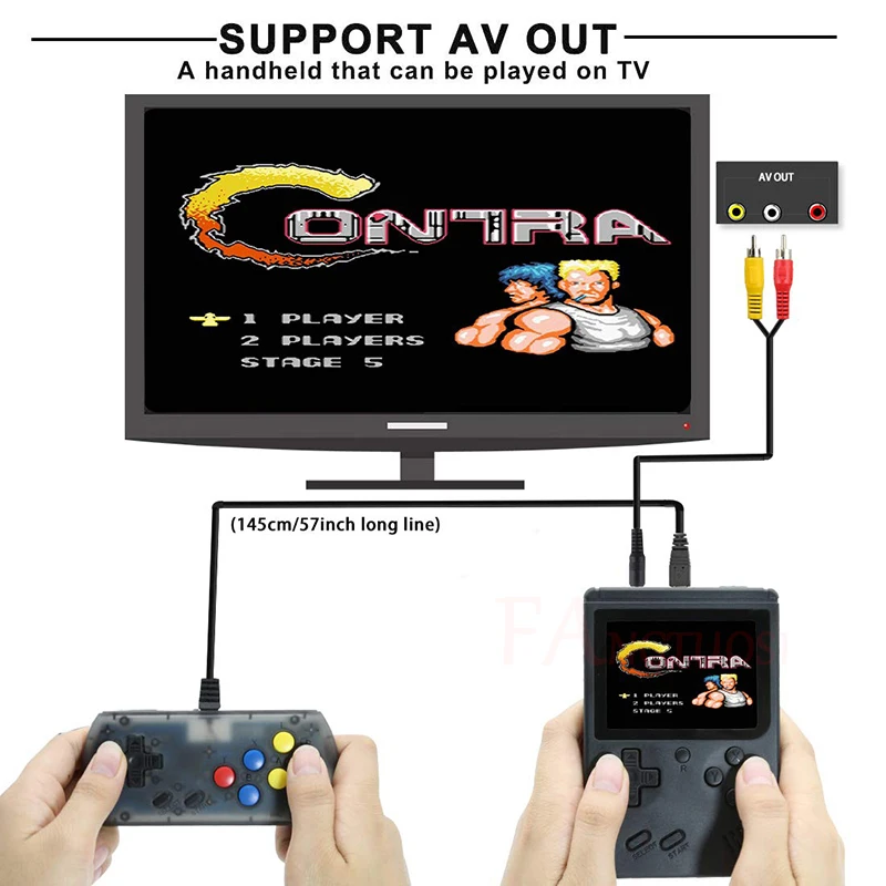 Ретро портативная мини портативная игровая консоль 8-Bit 3,0 дюймов цветной lcd Детский Цветной игровой плеер встроенный 168 игр