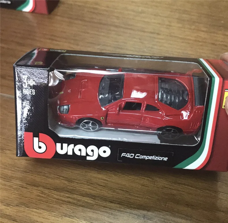 Burago 1: 64 1:43 литье под давлением автомобиля сплава мальчик ребенок автомобиль игрушки модель полный набор для ферраридала с оригинальной коробкой для детей подарок