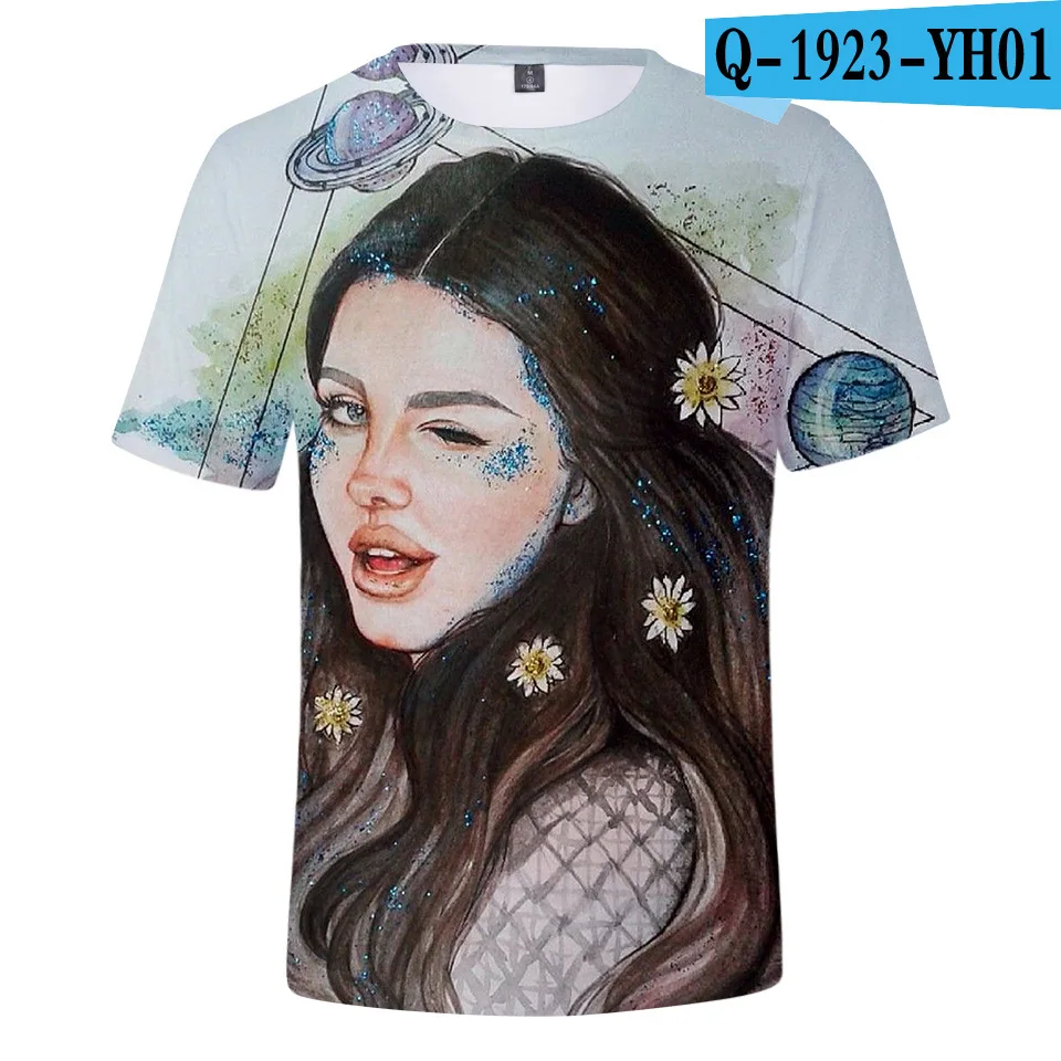 3D Lanadelrey певица друзья T рубашка мужская мода Для женщин Harajuku уличная футболка Vogue