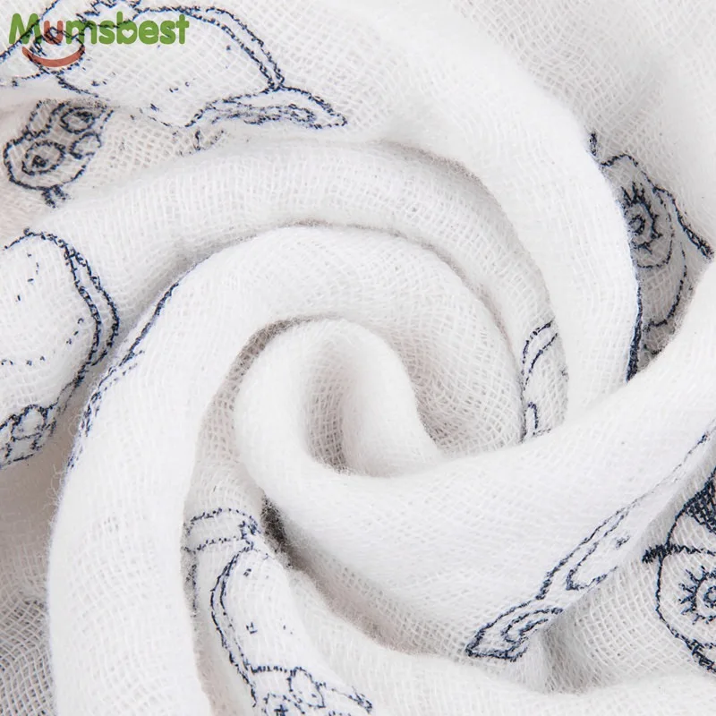 [Mumsbest] муслиновое детское Пеленальное Одеяло из хлопка для новорожденных, детское Пеленальное Марлевое банное полотенце, одеяло для новорожденных s
