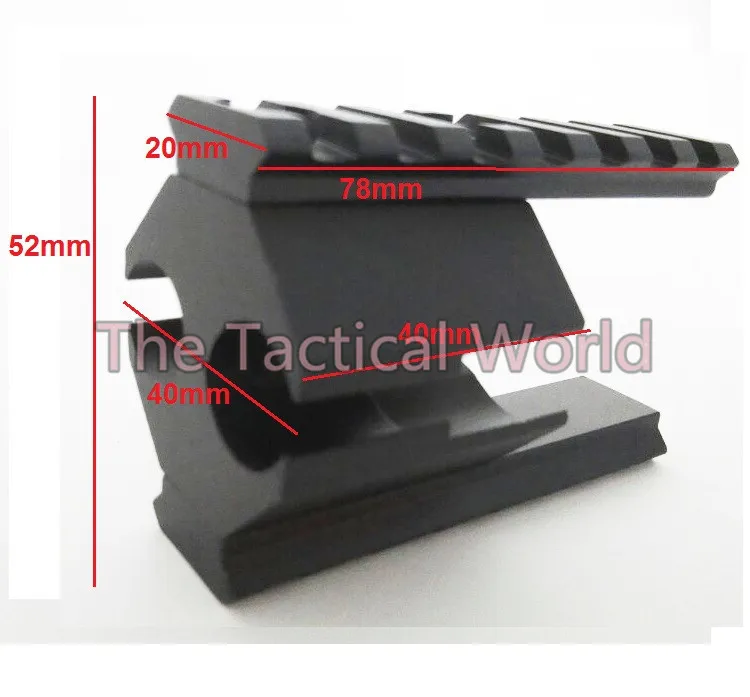 Тактические двухсторонние 20 мм Пикатинни Вивер рейка крепление кольцо отверстия