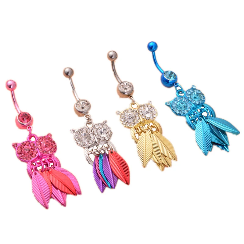 Пирсинг пупка Кнопка Ретро Средства ухода за кожей 1 шт. Нержавеющая сталь живота