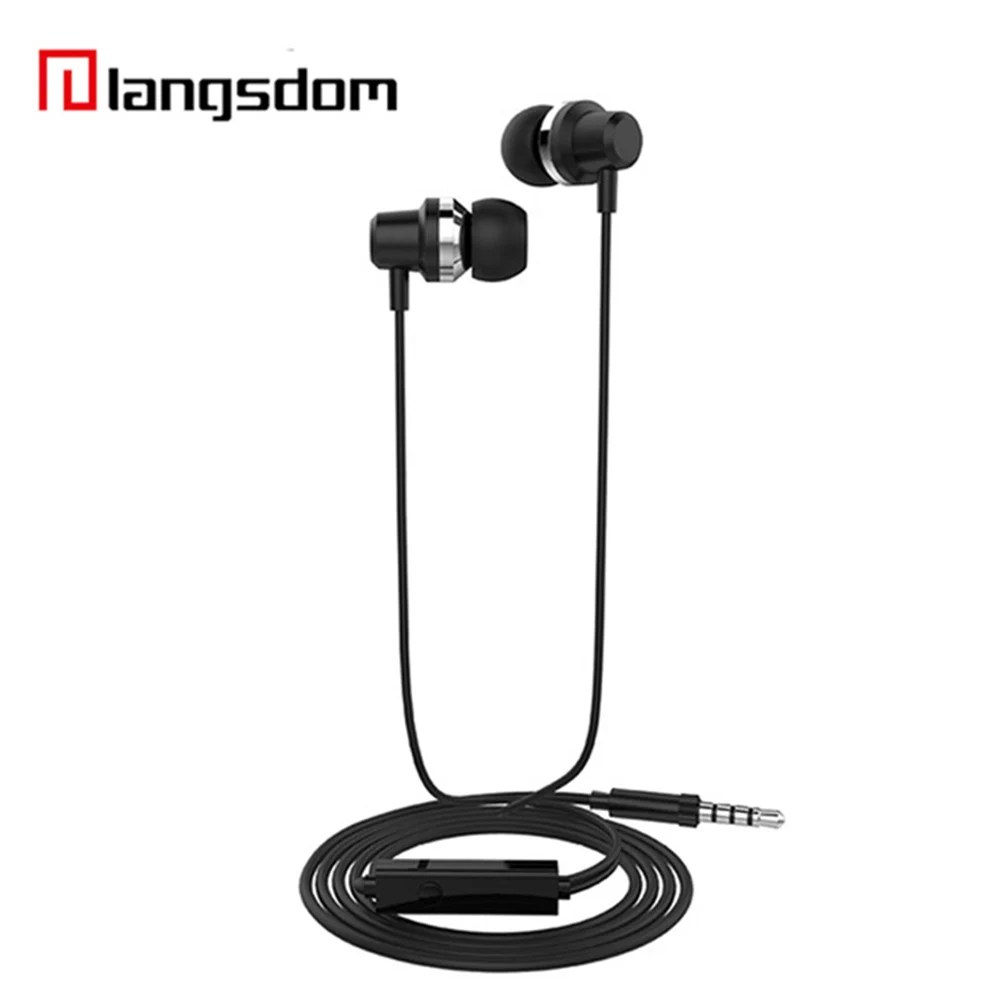 Оригинальные наушники вкладыши Langsdom J10 металлические с супер басами Hi Fi