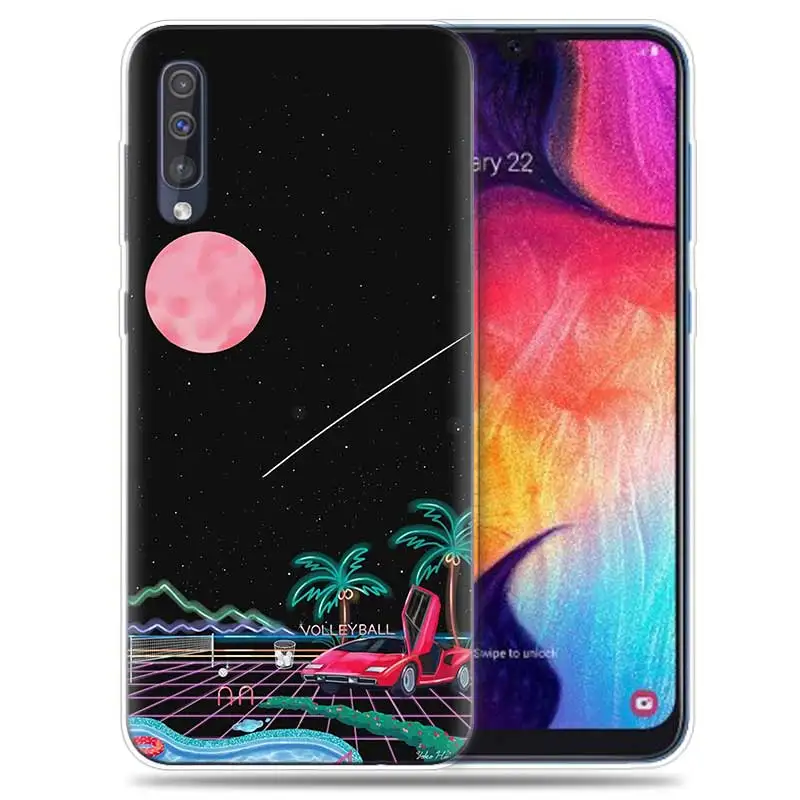 SK-005 Transpatrent силиконовый чехол для samsung Galaxy A50 A70 A30 M30 M20 A10 A20 A40 M20 крышка телефона парным пространство аниме - Цвет: SK-005