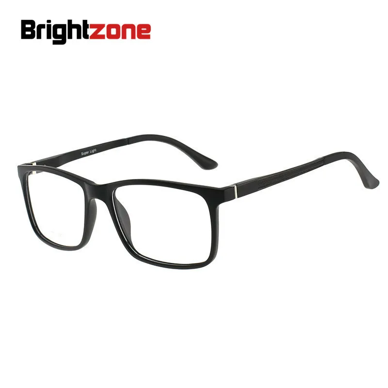 Brightzone Hipster HighEnd TR90 Optometria Oculos Sem серые мужские очки Lunette De Vue размера плюс glase Optik