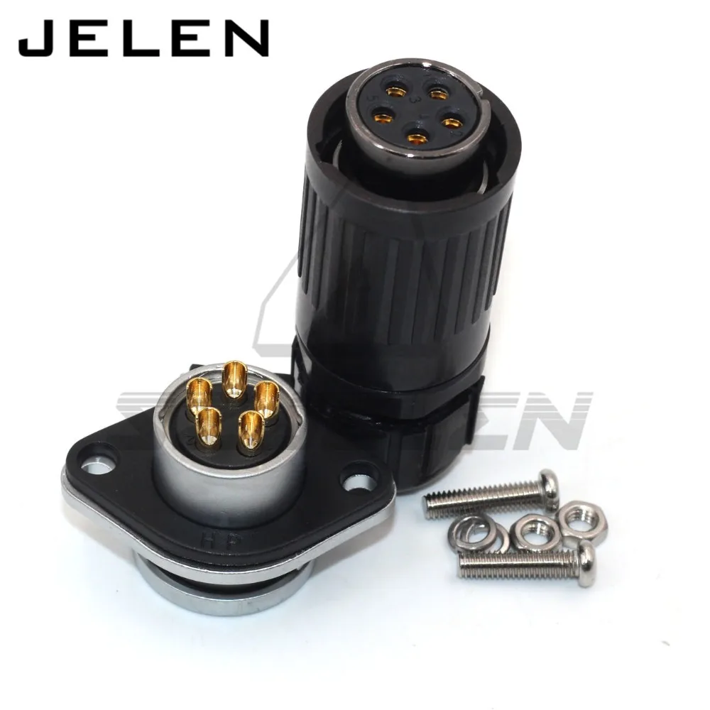 HE20 5 контактный водонепроницаемый разъем для автомобильных электрических
