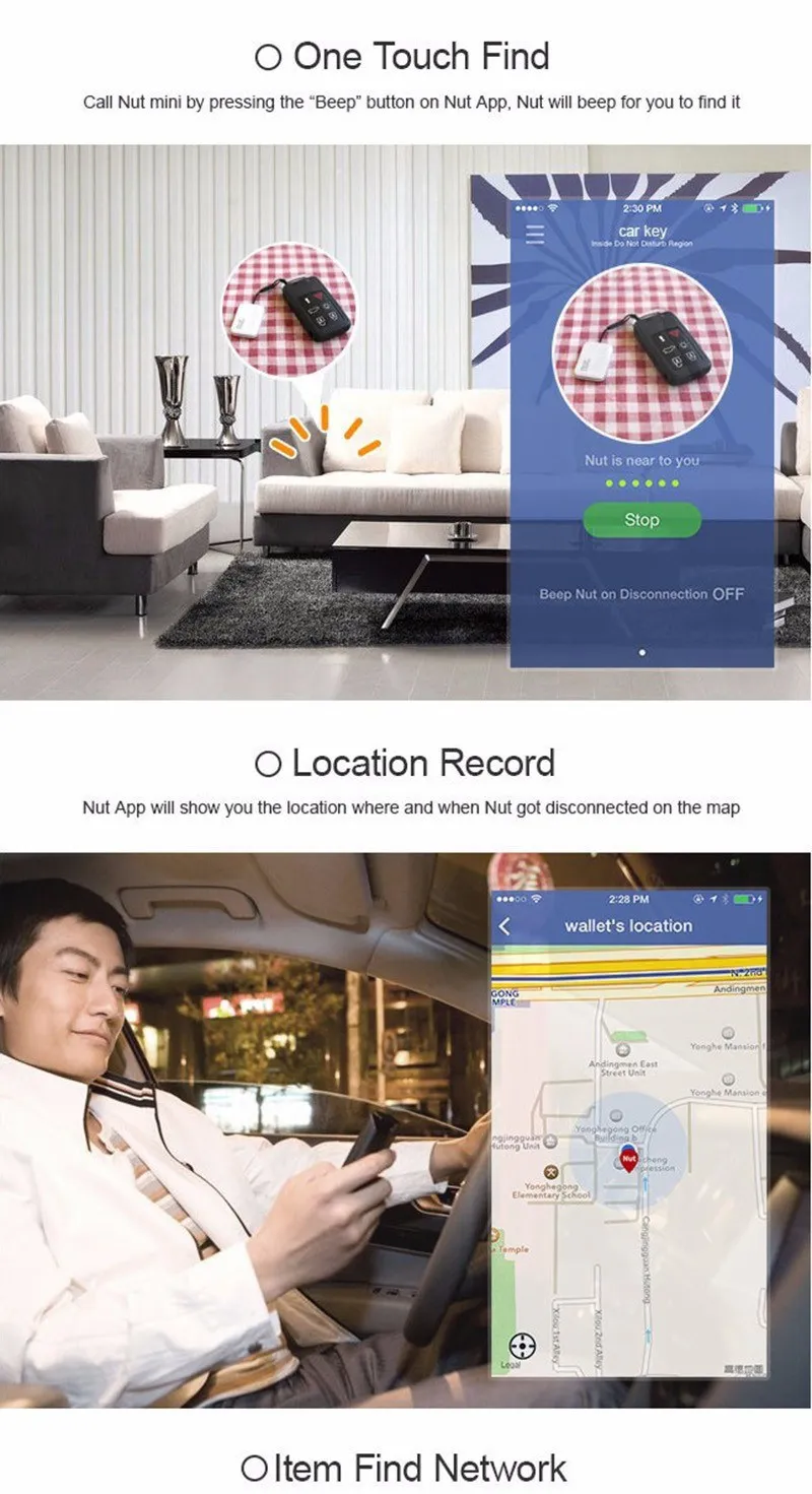 Гайка 2 Обновление гайка 3 гайка мини умный искатель Itag Bluetooth WiFi трекер локатор багаж кошелек телефон ключ анти потеря напоминание