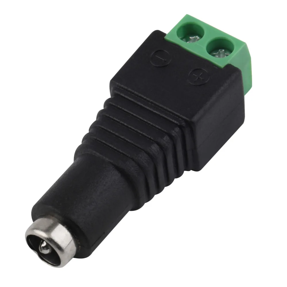 2 1x5 5 мм DC Power Female Plug Jack Adapter Разъем для CCTV LED Strip Light|Портативные осветительные