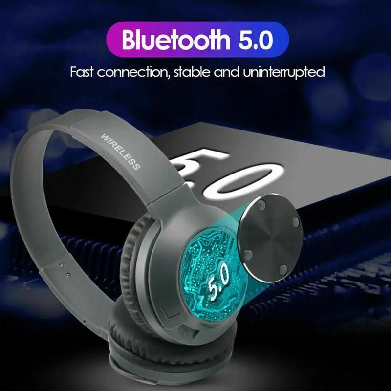 Беспроводная универсальная bluetooth-гарнитура с шумоподавлением, наушники, активные Накладные наушники, стерео гарнитура, наушники