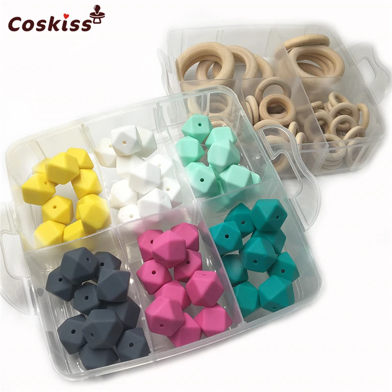 2 коробки разноцветные геометрические шестигранные силиконовые бусины 0 67 дюйма