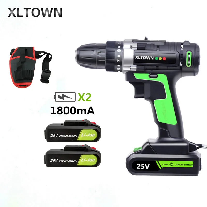 XLTOWN 25 в электрическая дрель многофункциональная аккумуляторная отвертка