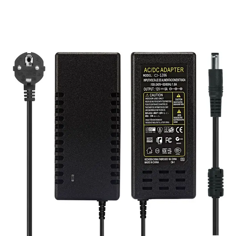 100 шт. DC 12V 6A адаптер питания IC решение переключение AC/DC трансформатор