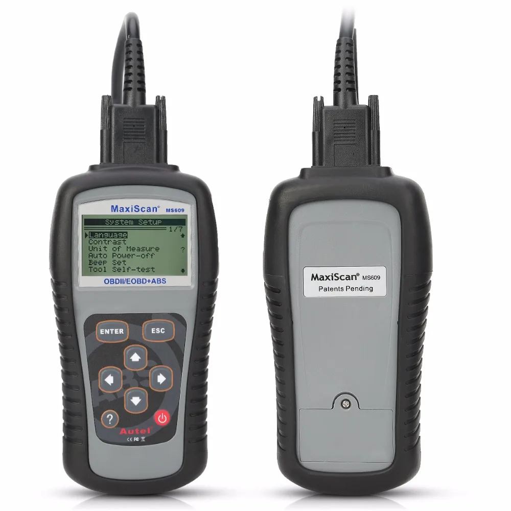 Сканер Autel Maxiscan MS609 OBD2 считыватель кодов с полными функциями АБС пластик