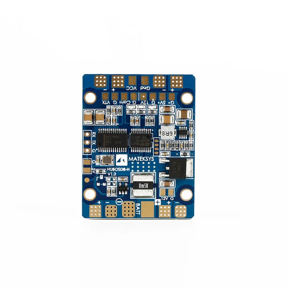 Matek HUBOSD eco H распределительный блок питания OSD PDB Датчик тока W/BEC 5V & 12V для