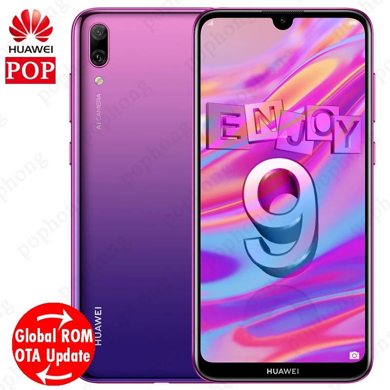 Мобильный телефон huawei Enjoy 9 huawei Y7 Pro с глобальной ПЗУ, 6,26 дюймов, Восьмиядерный процессор Snapdragon 450, разблокировка лица, 4000 мАч, Android 8,1