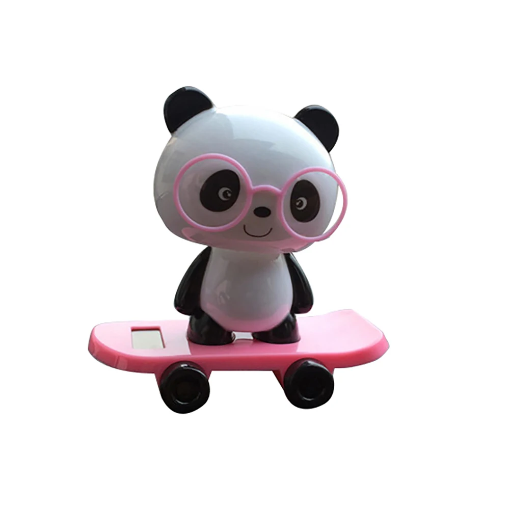 Cute Solar Powered Car Dashboard Home lastic Desk Decor Dancing Panda Swinging under the sunlight or light Toy Gift home decor | Дом и сад