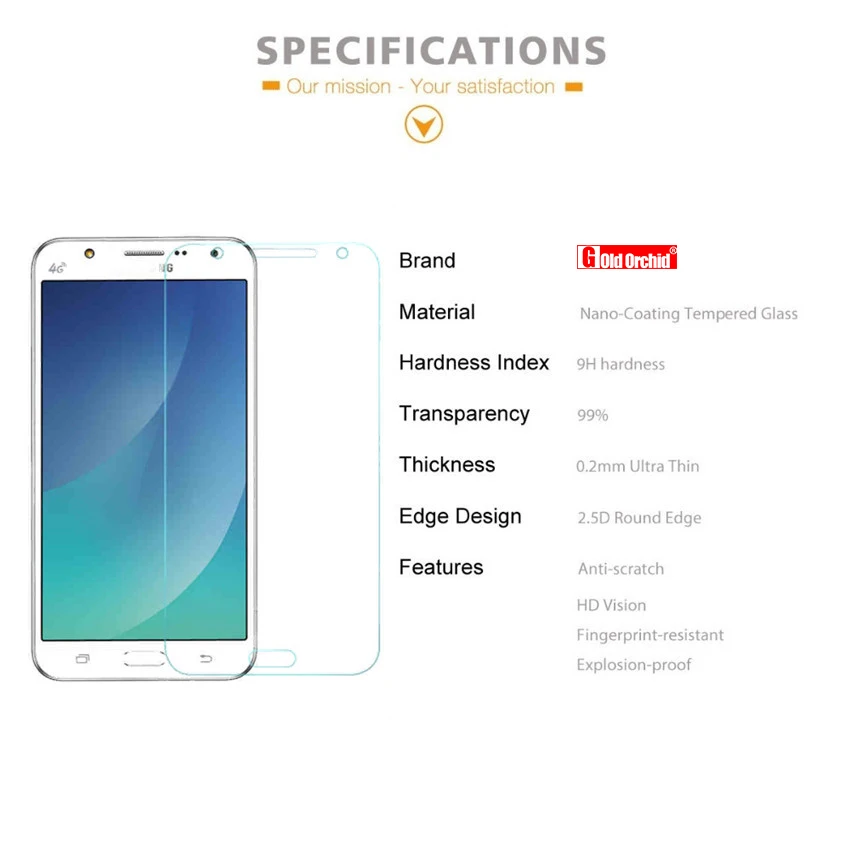 Для samsung Galaxy J1 J2 J3 J5 J7 Настоящее Премиум Закаленное стекло HD экран протектор модель защитная пленка