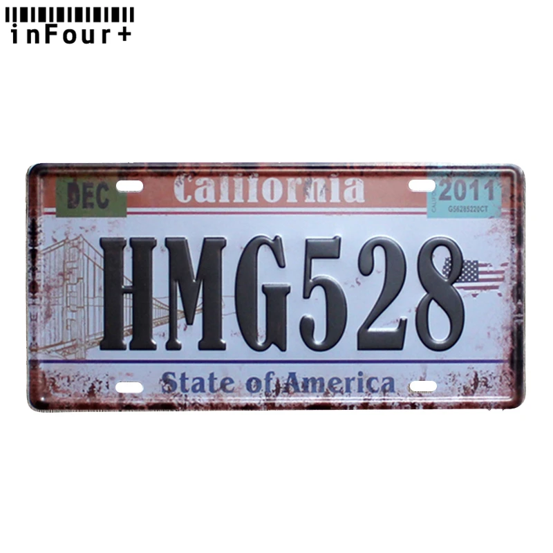 Металлический Номерной Знак Для Автомобиля Огайо UDK6868 винтажный Декор для дома