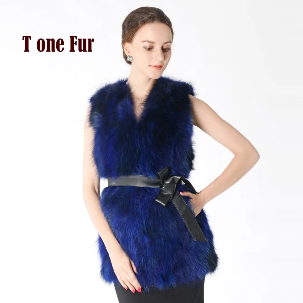 Жилетка из натурального меха лисы от лучшего производителя горячая Распродажа