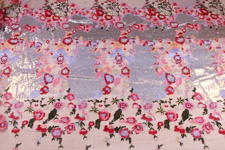 LASUI, горячая Распродажа, 1 ярд, X0536, высокая мода, платье, модное, тяжелое, разноцветное, с блестками, высокое качество, вышивка, сетка, кружево, ткань