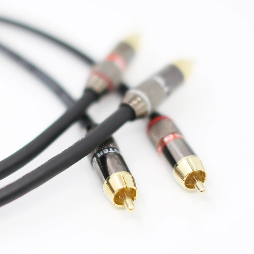1 пара соединительных кабелей OFC A53 RCA с позолоченным 24-каратным HI-End | Электроника