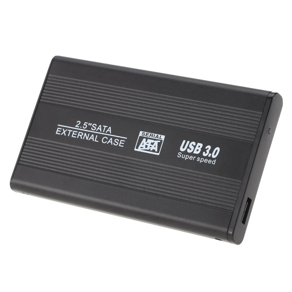 Корпус для суперскоростного 3,0 жесткий диск SSD жесткого диска SATA Алюминий 2," SSD жесткий диск коробка пластиковый корпус Чехол, но не более чем на 1 ТБ 2,5" жесткого диска SATA чехол - Цвет: Серебристый