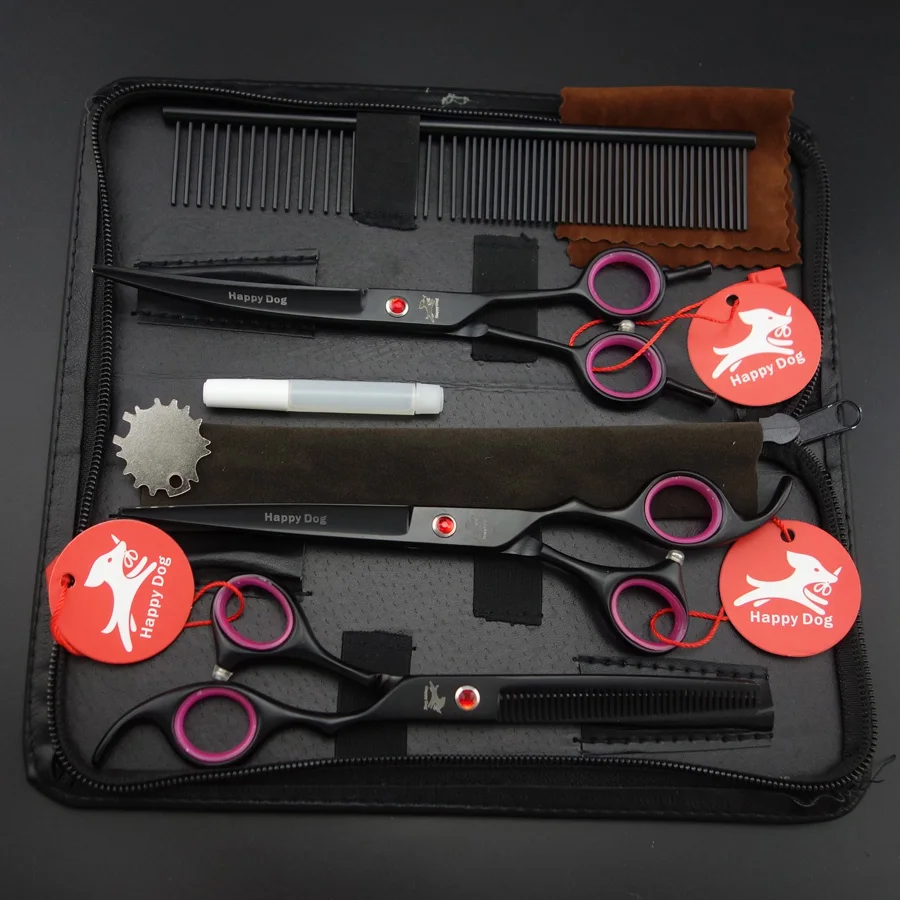 7 &quotпрофессиональный набор ножниц для груминга домашних животных прямые и