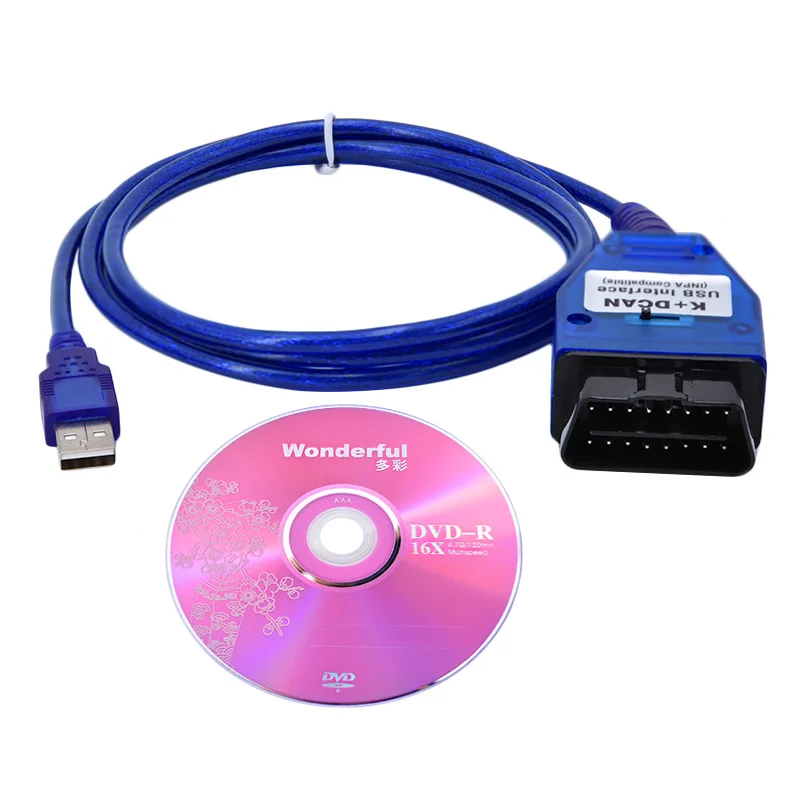 Новейший интерфейсный кабель USB INPA K + D CAN с переключателем для BMW DCAN|inpa ediabas|can