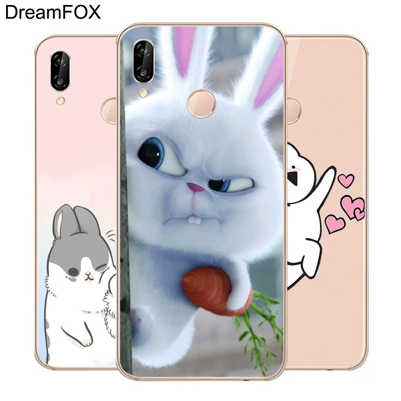 DREAMFOX M330 модный Мягкий ТПУ силиконовый чехол с кроликом для huawei Honor 6A 6C 7X9 10 P20 P30 Lite