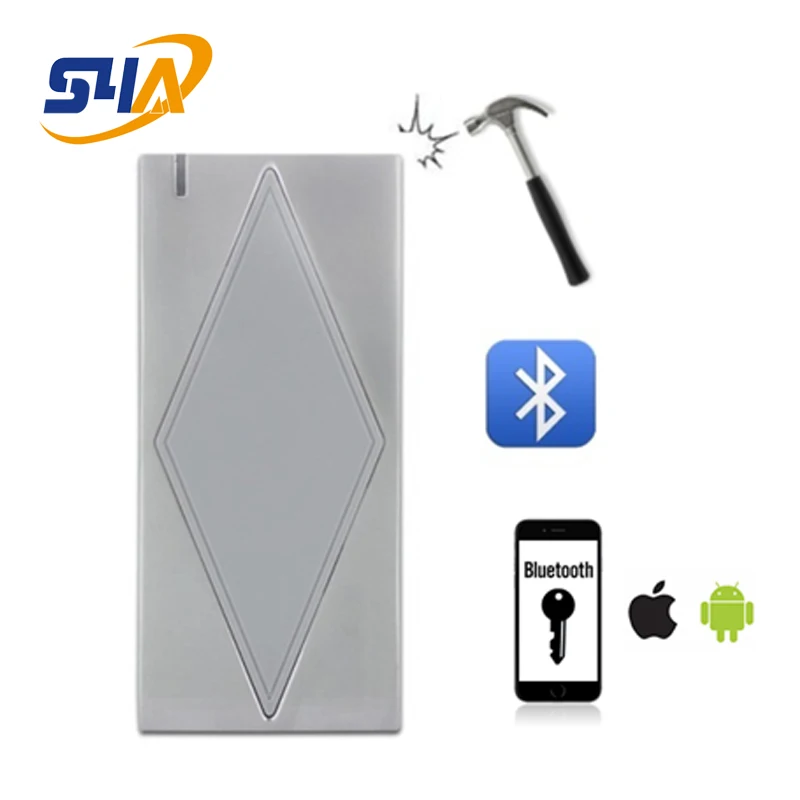 Bluetooth RFID считыватель доступа с водонепроницаемым IP66 Wiegand 26-37 бит выход(по умолчанию: 26 бит) EM Тип карты диапазон чтения: 3-8 см