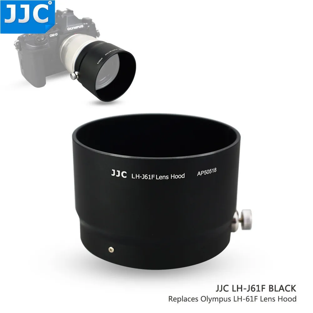JJC металлическая бленда для Olympus M. ZUIKO DIGITAL ED 75 мм f/1,8 заменяет Olympus LH-61F черный