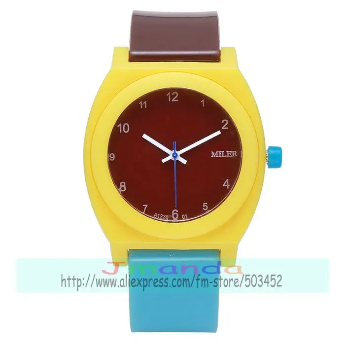 100 шт/партия A1238 новые модные женские часы карамельных цветов обернуть кварцевые