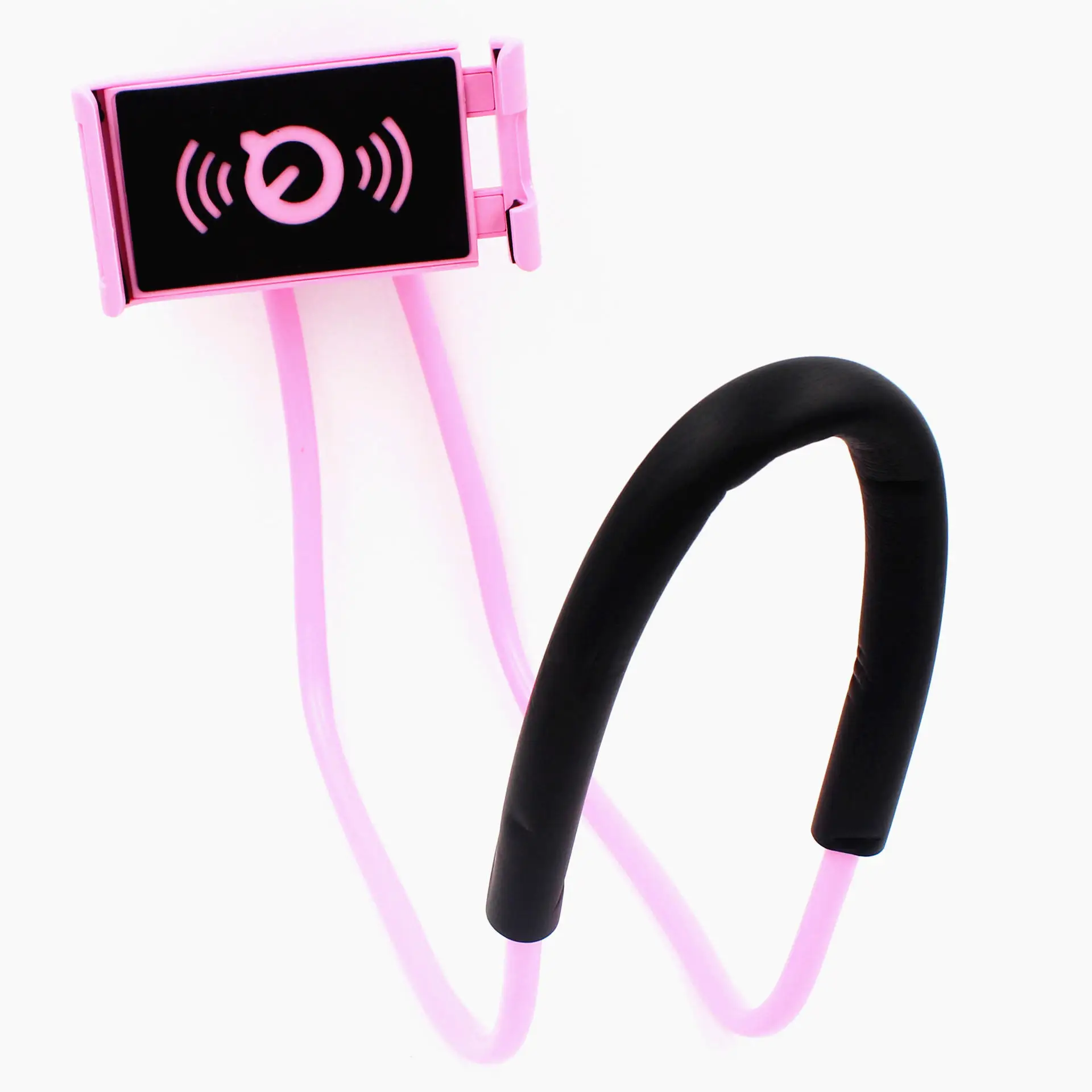 Pink Популярный гибкий держатель для мобильного телефона, висящий на шее, ленивое ожерелье, кронштейн, держатель для смартфона, подставка для iPhone, Xiaomi, huawei - Цвет: Pink