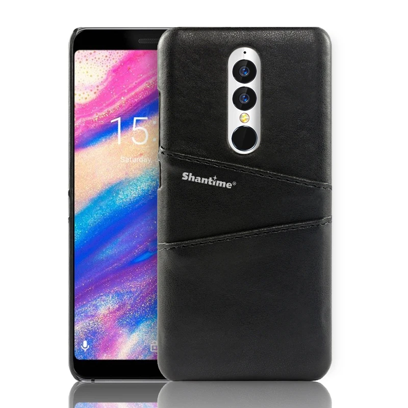 BLACK Роскошный Винтажный чехол из искусственной кожи для Umidigi A1 Pro сумка чехол для Umidigi A1 Pro Бизнес Кошелек телефонные разъемы для карт чехол - Цвет: BLACK