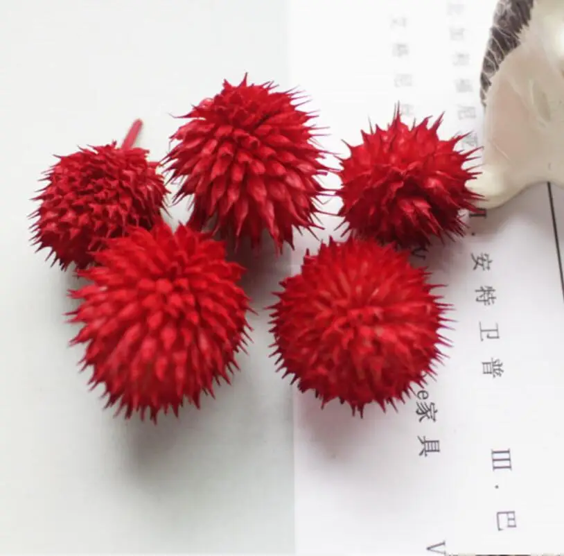 Красный 100 шт сушеный цветок консервированная клубника Gomphrena Globosa L для свадебной вечеринки украшение для дома и отеля букет проектная принадлежность - Цвет: Красный