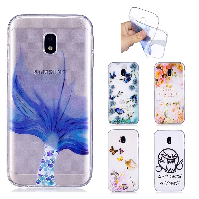 Чехол для Samsung Galaxy J7 2017 j730 J730FM SM J730F J730G чехол мягкий прозрачный ТПУ задняя крышка
