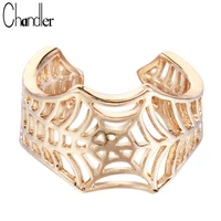 chandler bat web design spider web ring boho hip hop jewelry open wide knuckle toe anillos for women fashion maxi accessaries