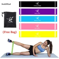 5pcsset resistance bands latex elastic band strength training rubber loops bands gum for fitness workout expander equipment