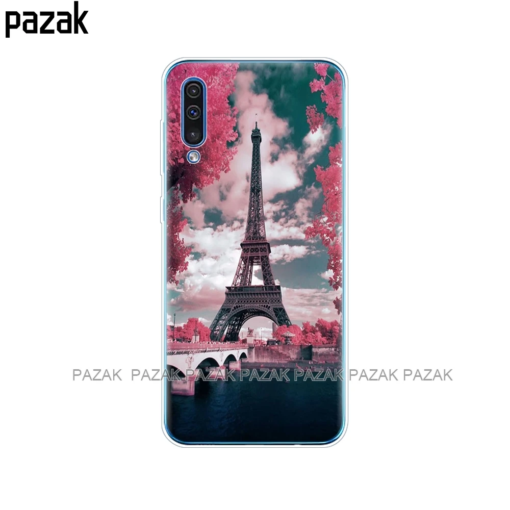 61587 Силиконовый чехол для samsung Galaxy A50, мягкая прозрачная задняя крышка для телефона, для samsung A50, A505, A505F, SM-A505F чехол, 6,4, чехол, бампер - Цвет: 61587