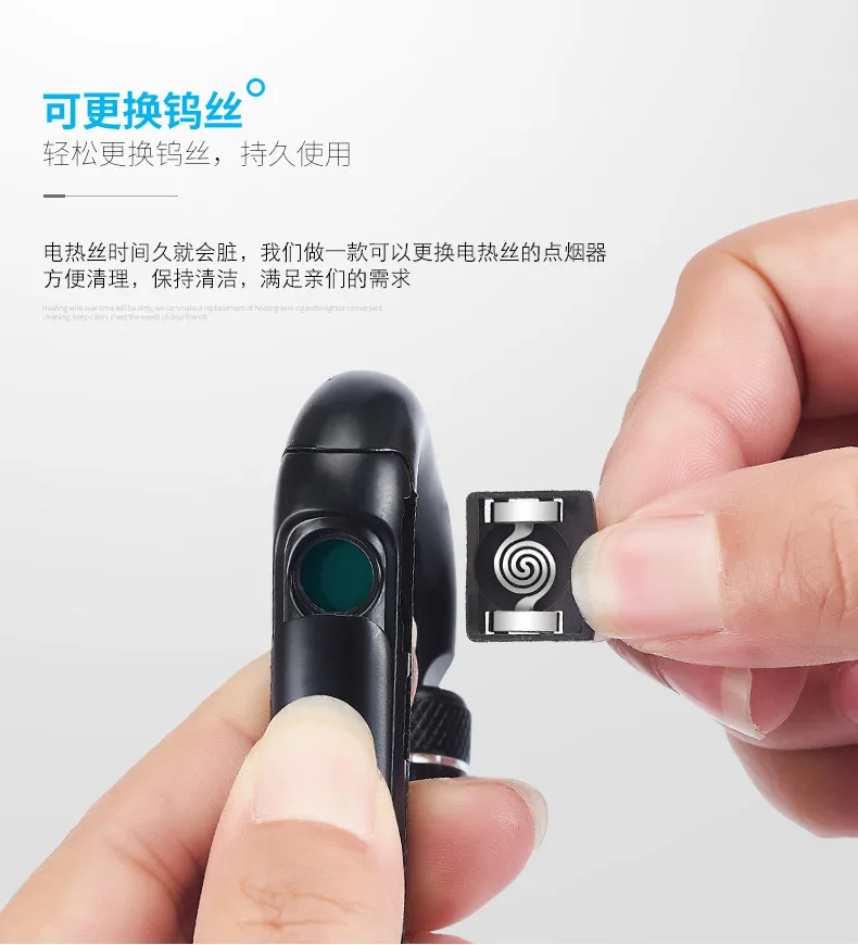 Безопасная Пряжка электронная USB Зажигалка портативная металлическая сигаретная плазма Зажигалка сменная Вольфрамовая ветрозащитная сигарная дуговая зажигалка