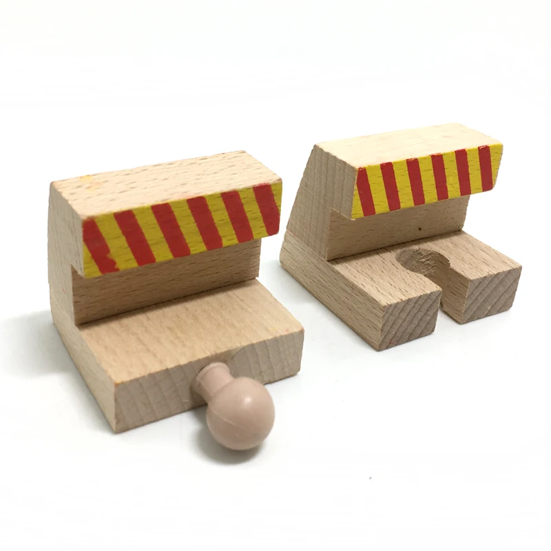 

p068 Warning tape stop track accessories compatible Wooden track children track game scene special scarce accessories