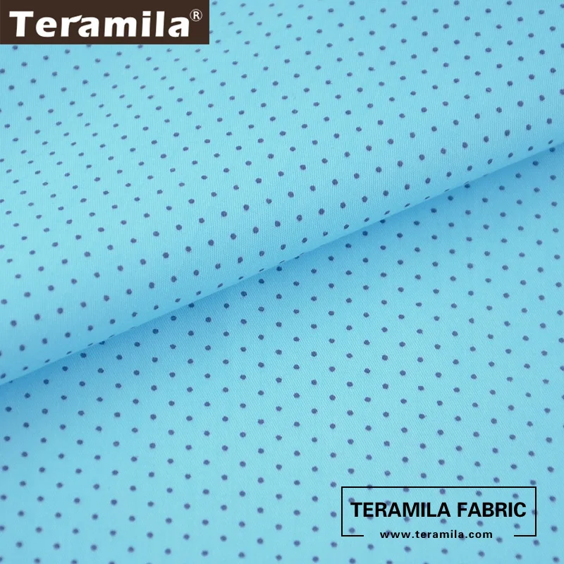 Хлопок Teramila ткань Tela с синим низом материал для стеганых изделий саржевая
