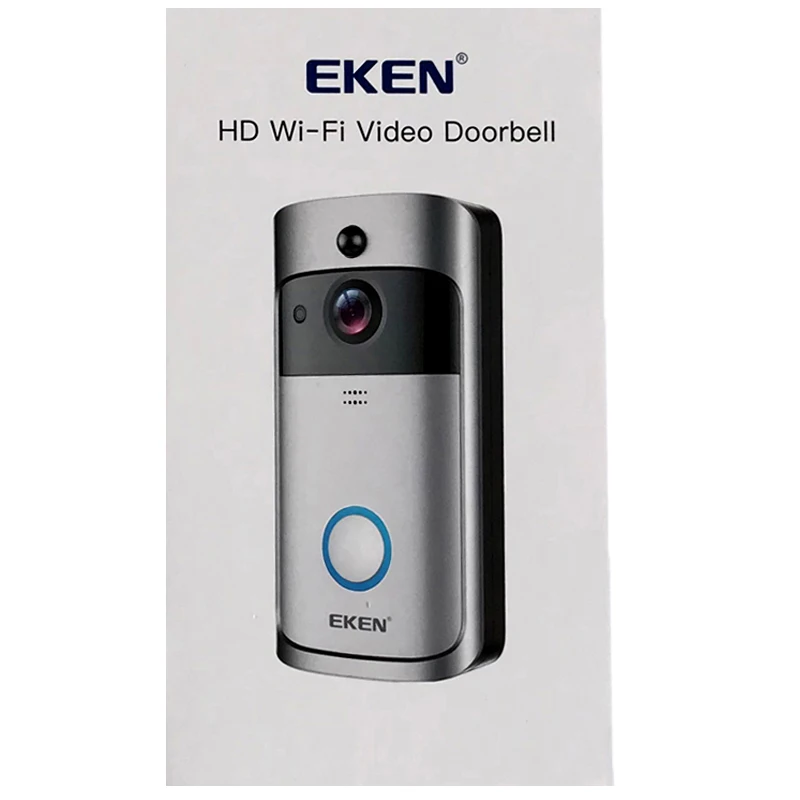 eken V5 умный беспроводной WiFi дверной звонок для безопасности визуальная запись ночного видения видеодомофон телефонный звонок дверной звонок