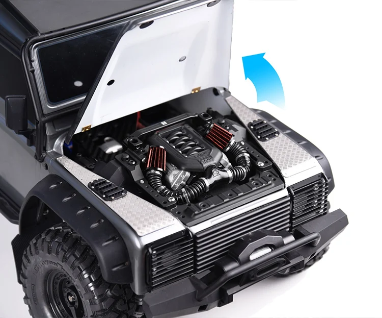 1/10 TRX4 комплект загрузочных чехлов для моторного отсека, кронштейн для машинного отсека, магнитный шарнир, автомобильная колонна для Traxxas TRX-4 Defender