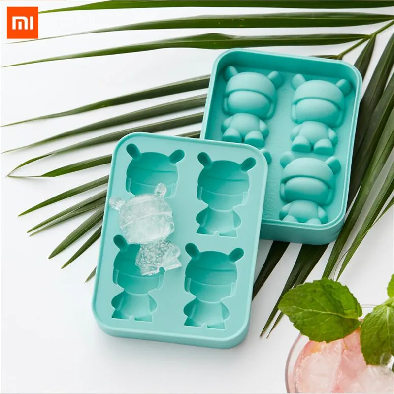 2 шт. силиконовые формочки для льда Xiaomi Mitu 4 Кубика|Смарт-гаджеты| |