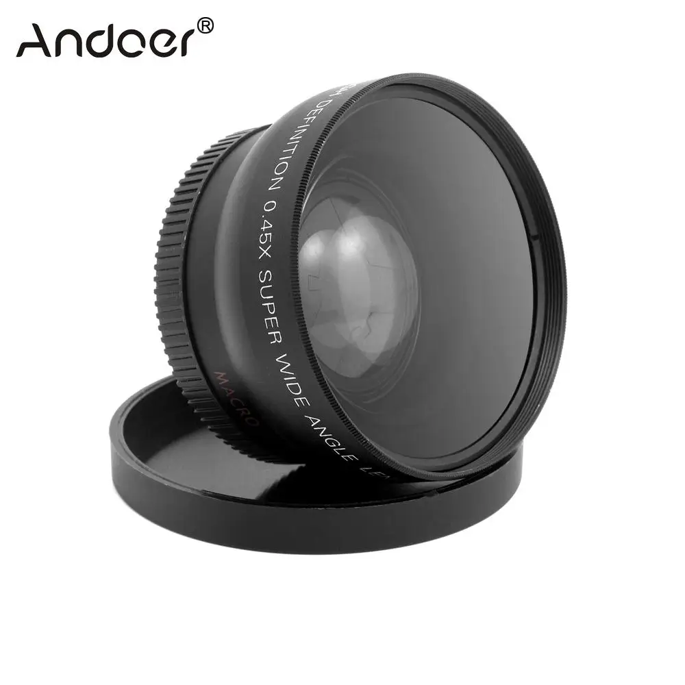 HD 52 мм 0.45x Широкоугольный объектив с макрообъективом для Canon Nikon Sony Pentax DSLR Объектив