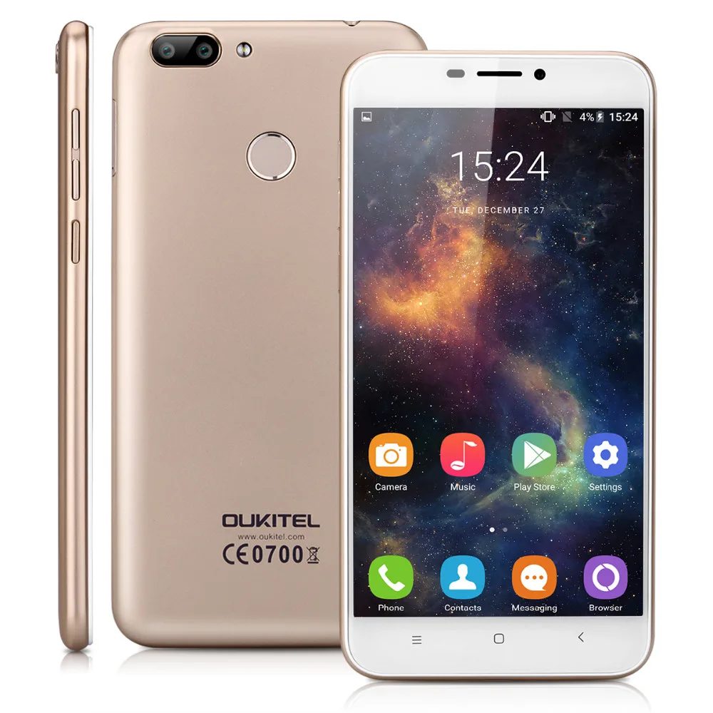 Оригинальный Oukitel U20 плюс красный тираж Android 6 0 MTK6737T 4 ядра 2G Оперативная память 16G