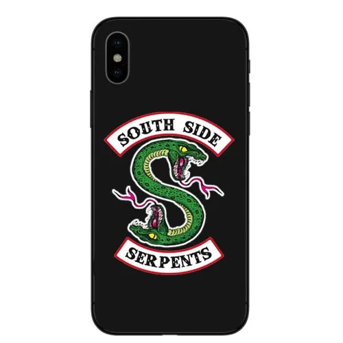 Американский ТВ ривердейл Мягкий силиконовый чехол для телефона iPhone 5 5S SE 6 6 SPlus 7 8 Plus Southside Serpents чехол для Coque iPhone X - Цвет: TPU
