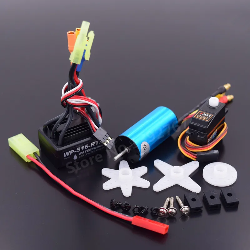 Brushless Modification Kit 2040 Brushless Motor 4800KV& 25A ESC Waterpro & 17G Servo For RC Car WLtoys 1/18 Scale A959 A969 A979
Brushless Modification Kit 2040 Brushless Motor 4800KV& 25A ESC Waterpro & 17G Servo For RC Car WLtoys 1/18 Scale A959 A969 A979