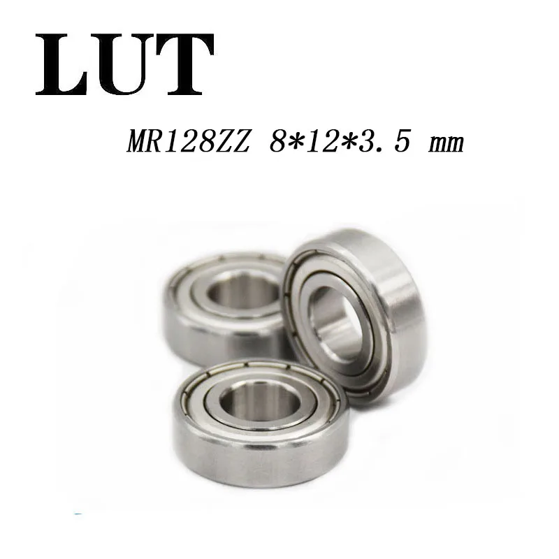 50Pcs High quality ABEC-5 MR128ZZ MR128Z MR128 ZZ L-1280ZZ 8*12*3.5mm 8x12x3.5mm Metal seal deep groove ball bearing | Обустройство